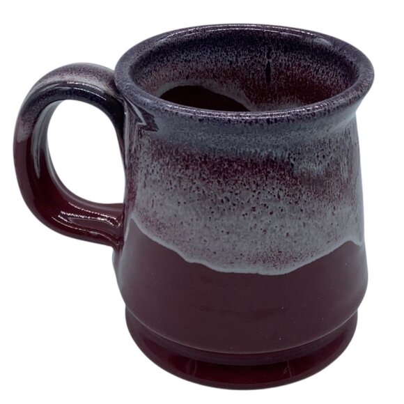 White Oak Inn Ceramic Mug Danville Ohio Artisan Pottery Red Glaze Handthrown 4" - Picture 2 of 5